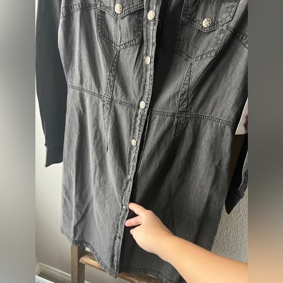 Jessica Simpson - grey denim bottom down dress - Picture 6 of 6